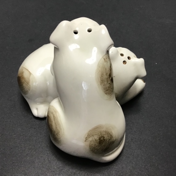Vintage Fitz & Floyd Spotted Dogs Go With Salt and Pepper Shaker Set - Picture 4 of 7